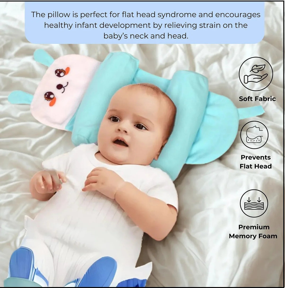 Pillow Tuck™– Head Shape Protection | Adjustable Fit | Cotton-Soft Sleep Essential