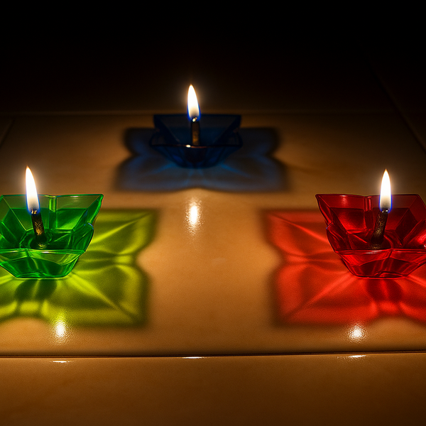 3D REFLECTIVE DIYA SET- FESTIVAL DIWALI DECOR