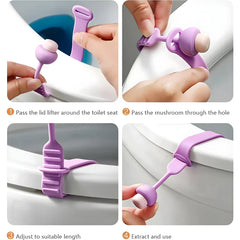 Silicone Toilet Seat Lifter (4Pcs)