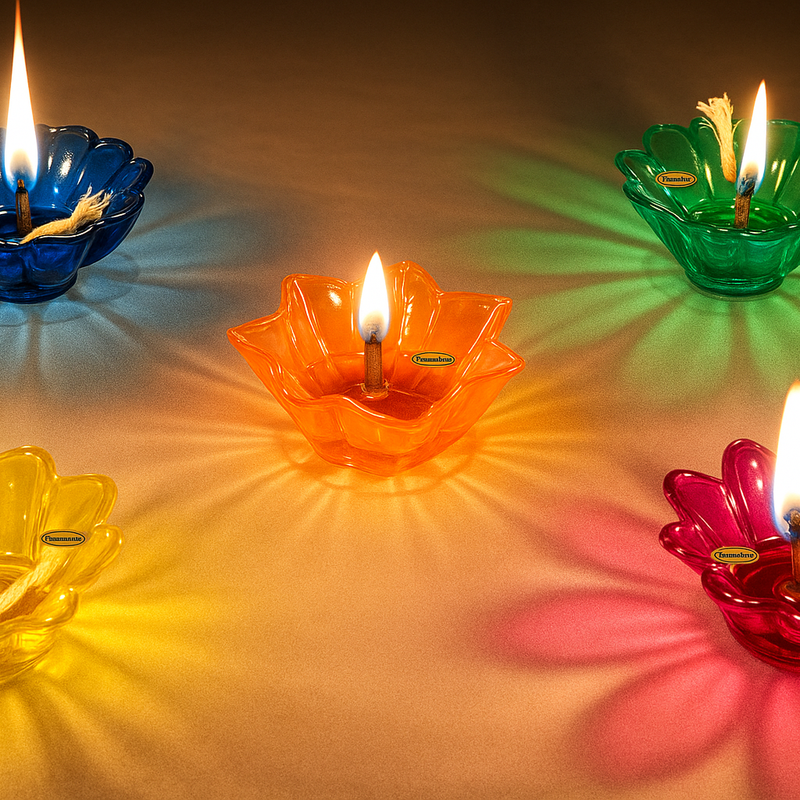 3D REFLECTIVE DIYA SET- FESTIVAL DIWALI DECOR