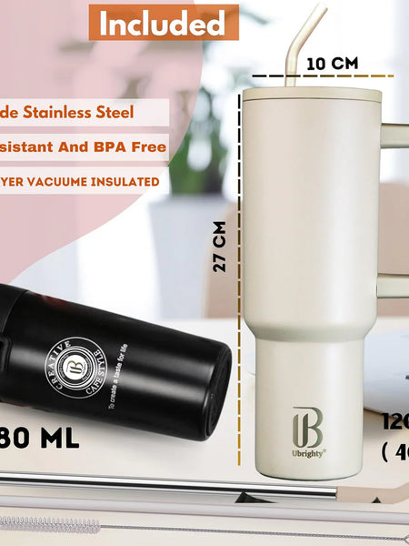 1200ML Tumbler with Lid & Straw