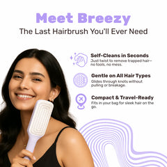 Breezy™ – Self-Cleaning Hair Brush