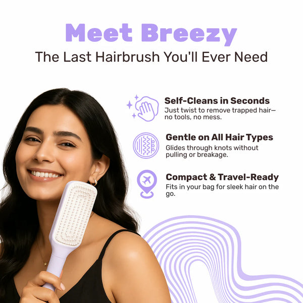 Breezy™ – Self-Cleaning Hair Brush