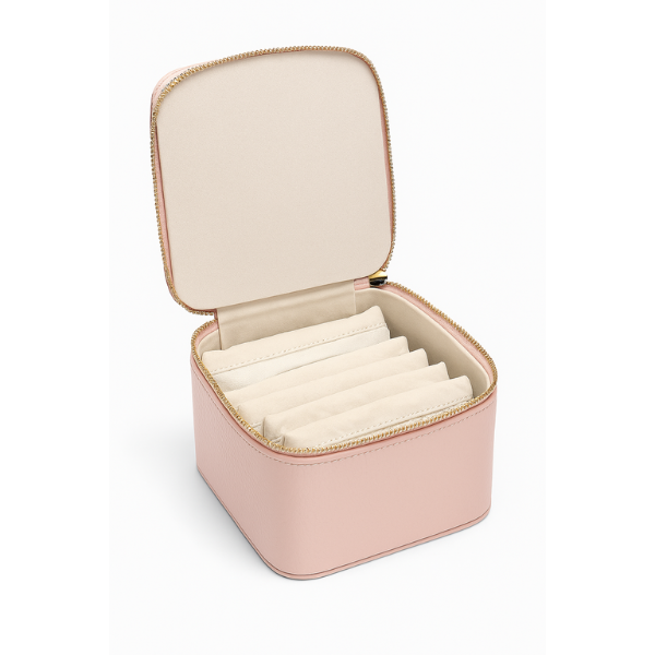 Portable Jewellery Organizer Bag with Zipper Pouches