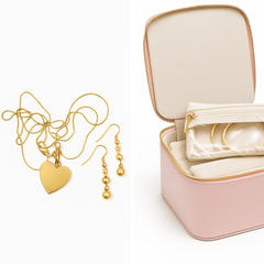 Portable Jewellery Organizer Bag with Zipper Pouches