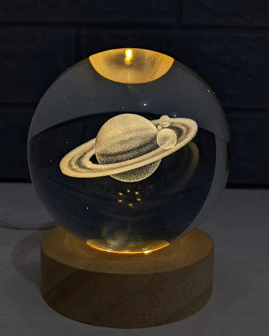 3D Space Sphere With Light Base
