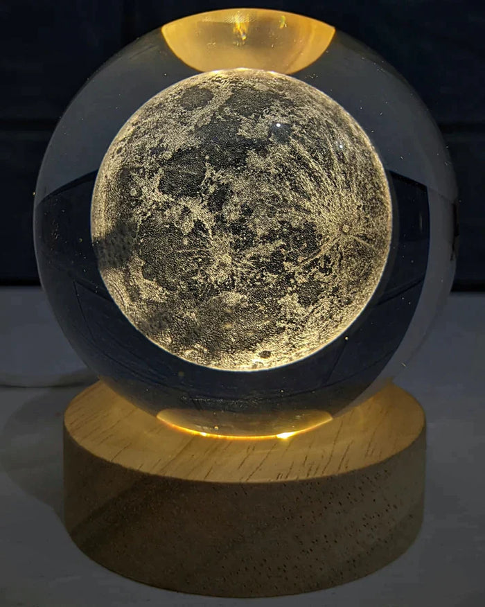 3D Space Sphere With Light Base