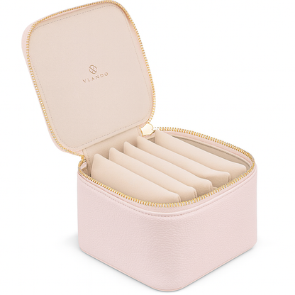 Travel Jewellery Organizer with 6 Zipper Pouches