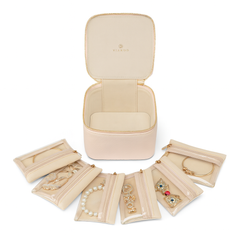 Portable Jewellery Organizer Bag with Zipper Pouches