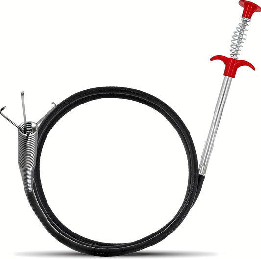 Drainage Block Remover Spring Pipe Cleaner Tool - Stainless Steel