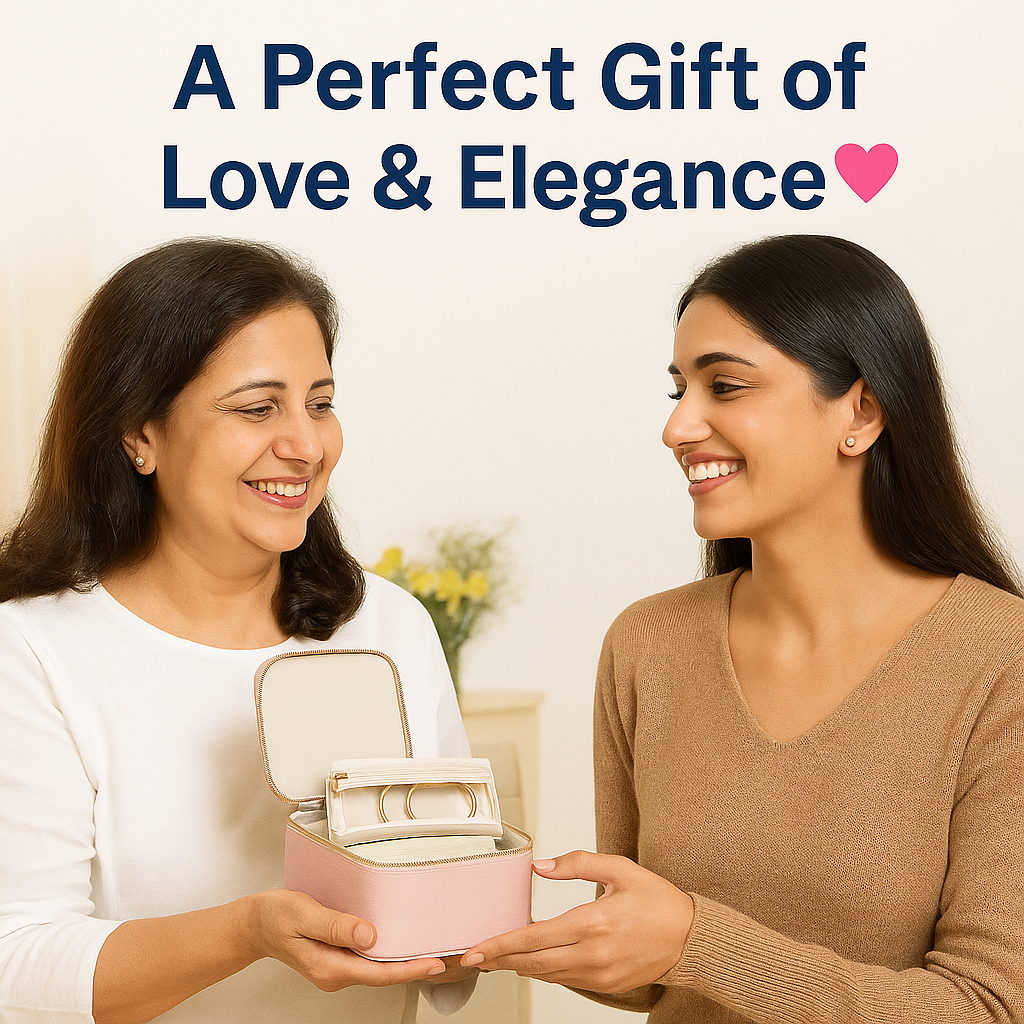 Portable Jewellery Organizer Bag with Zipper Pouches